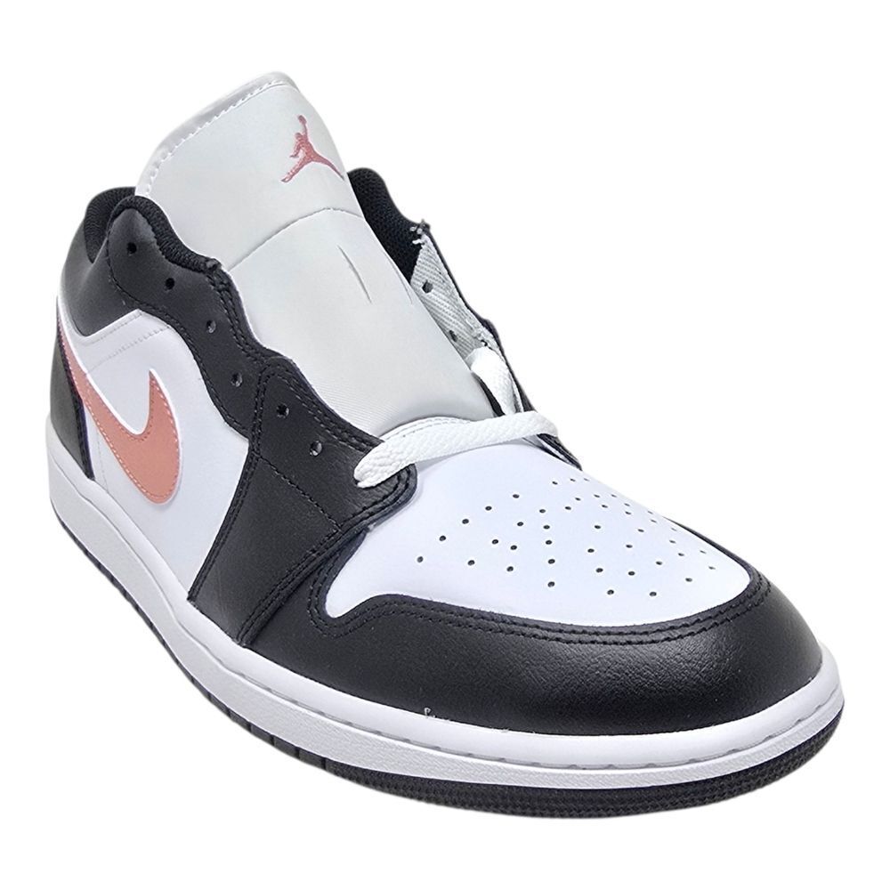 Nike Air Jordan 1 Low White Black Rust Pink 553558-165 Sneakers Men's Size's - Picture 7 of 9